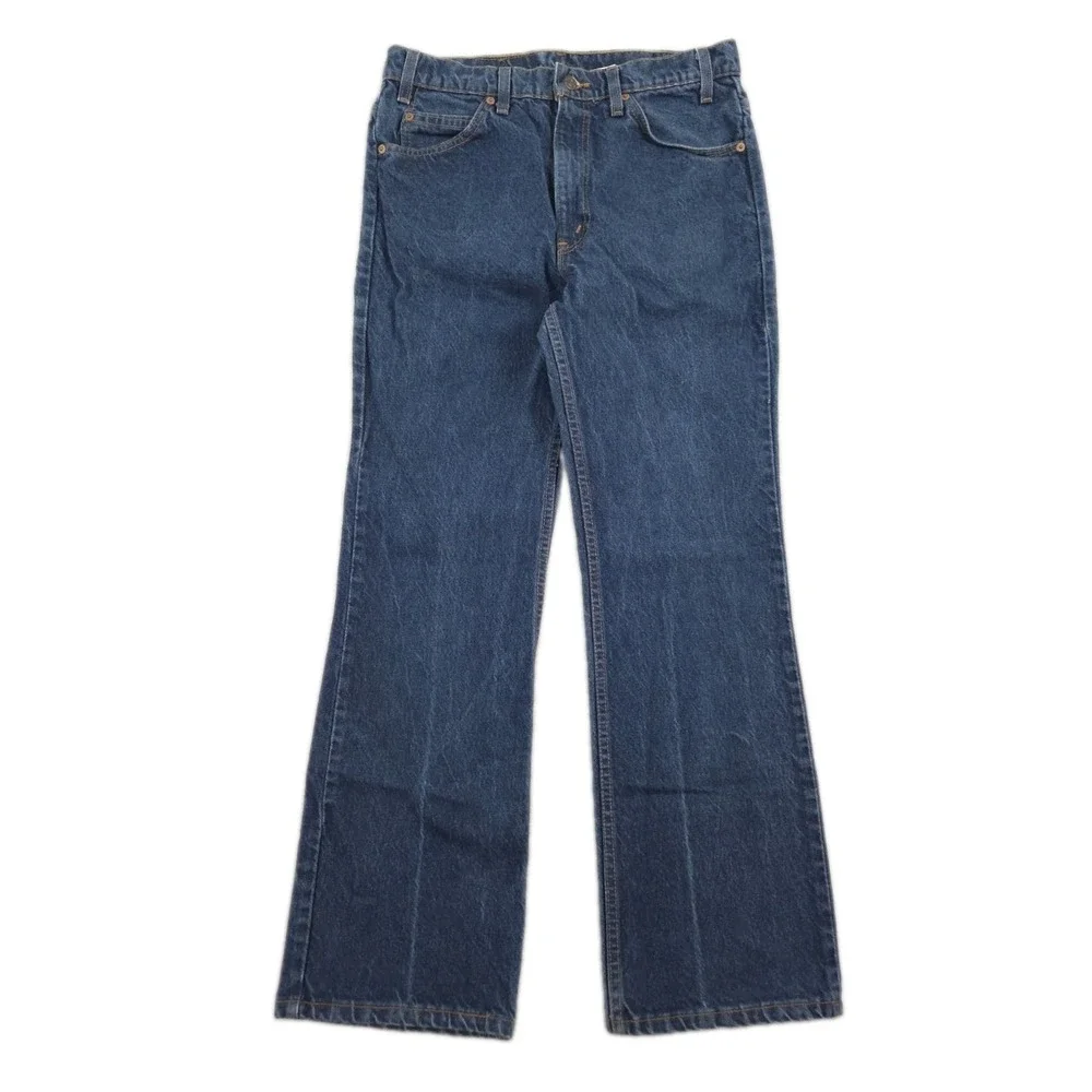 Vintage Levis 517 Orange Tab Jeans Mens 32x30 Straight Leg Blue Denim